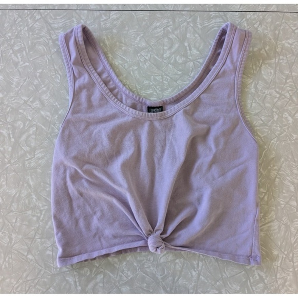 Wild Fable XS Knotted Purple Crop Top Tank